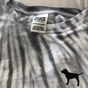 Gray and White Victoria Secret crop top